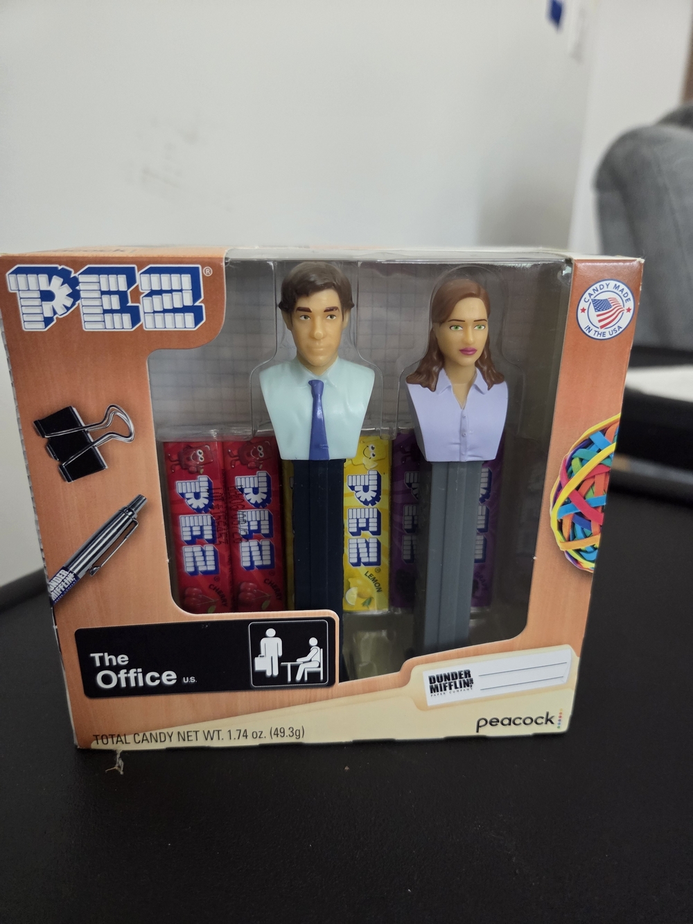 The Office PEZ Dispenser Duo - Jim & Pam - Multicolor
